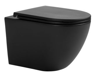 Подвесной унитаз Avimano Emotion 1000022 безободковый чёрный матовый